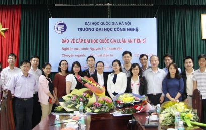 Lễ bảo vệ luận án tiến sĩ chuyên ngành Kỹ thuật điện tử của Nghiên cứu sinh Nguyễn Thị Thanh Vân