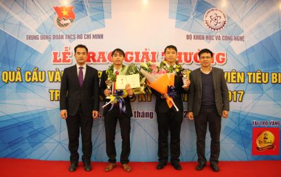 02 tài năng trẻ Trường Đại học Công nghệ đạt Giải thưởng Khoa học công nghệ Thanh niên Quả Cầu Vàng năm 2017