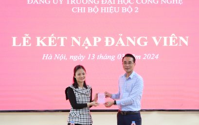 Lễ kết nạp Đảng viên mới của Chi bộ Hiệu bộ 2