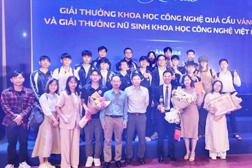 Những cựu sinh viên và nữ sinh ưu tú xuất sắc Trường Đại học Công nghệ đạt Giải thưởng Khoa học công nghệ Quả Cầu Vàng và Giải thưởng nữ sinh Khoa học Công nghệ Việt Nam năm 2024